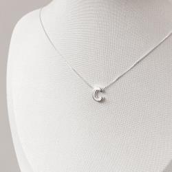 Colar letra C 9mm 45cm