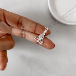 Colar pingente meditação 15mm 45cm