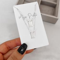 Escapulário Nsa. Sra. Aparecida e sagrado coração verso salmos v15 60cm