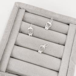 Pingente menino detalhe cravejado 13mm