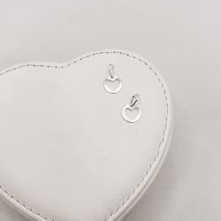 Pingente medalha coração vazado 9mm