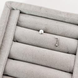 Piercing haste círculo com zircônia 5mm