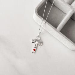 Colar pingente patuá amor 45cm