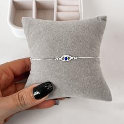 Pulseira entremeio olho grego 12mm