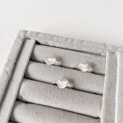 Anel fino coração 10mm