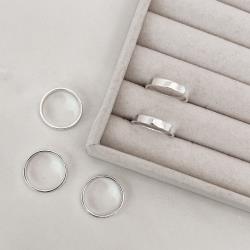 Anel aliança fio quadrado achatado