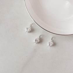 Pingente zircônia coração cristal 5mm