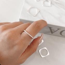 Anel quadrado arredondado