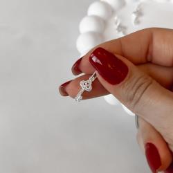 Pingente chave toda cravejada 14mm