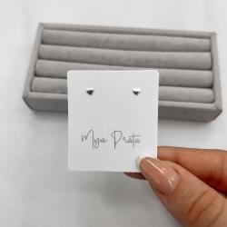 Brinco coração 3mm