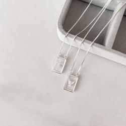 Escapulário placas Espirito Santo e cruz cravejada v15 60cm