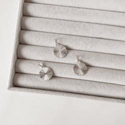 Pingente medalha com vinco 18mm