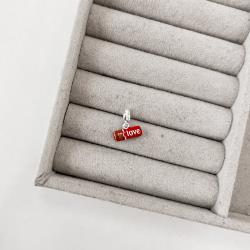 Berloque pingente barra de chocolate resina 12mm