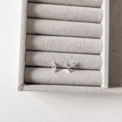 Brinco navete com vinco 10x4mm