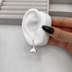 Brinco oval alongado 25mm