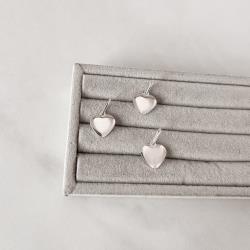 Pingente medalha coração lisa 11mm