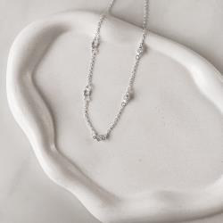 Colar tiff zircônias 5mm 45cm