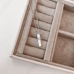 Colar pingente placa paz 20mm 45cm