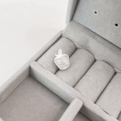 Berloque separador maçã 3D detalhe zircônias 14mm