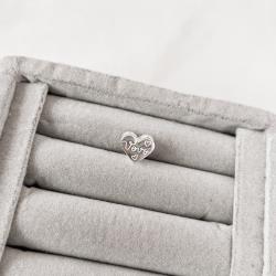 Berloque separador coração escrito vovó 12mm