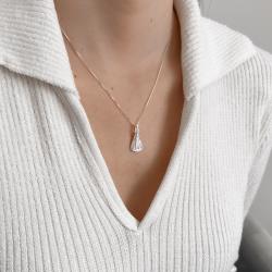 Colar pingente Nsa. Sra. Aparecida passante 23mm 45cm