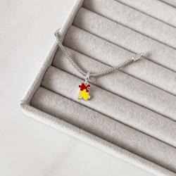 Berloque pingente símbolo autismo 13mm resina