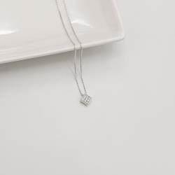 Colar losango cravejado 8mm 40cm