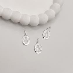 Pingente medalha Nsa. Sra. Aparecida 20mm