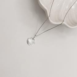 Colar pingente concha 13mm 45cm