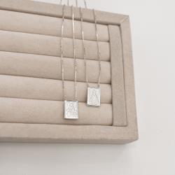 Escapulário medalhas Nsa. Sra. Aparecida e Sagrado coração verso Salmos passante v15 60cm