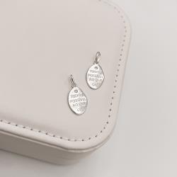 Pingente medalha tudo é possível ao que crê 15mm detalhe zircônia