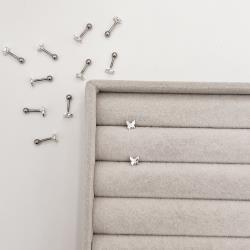 Piercing haste borboleta 5mm