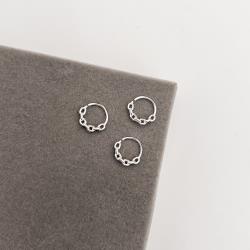 Piercing argola detalhe corrente 11mm