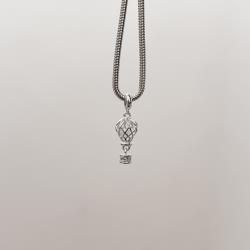 Berloque pingente balão detalhe cravejado 18mm