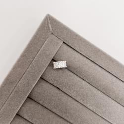 Berloque separador zircônias ovais cristal 11mm