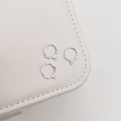 Piercing argola rendada detalhe zircônia 11mm