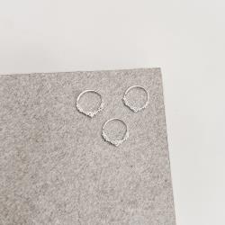 Piercing argola 11mm 3 círculos com zircônias