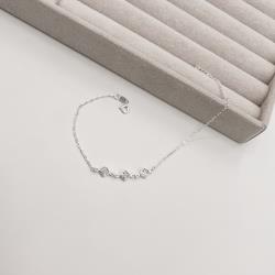 Pulseira entremeio zircônias losango 6mm