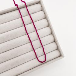 Choker cristal magenta 2mm com alongadora