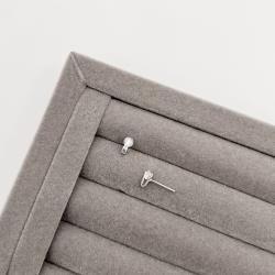 Brinco base com zircônia 4mm