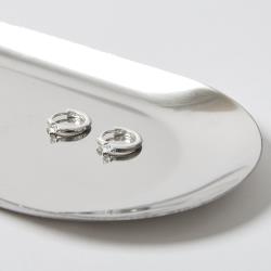 Argola click detalhe zircônia 13mm