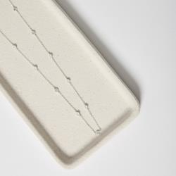 Colar entremeios zircônias 4mm 60+5cm