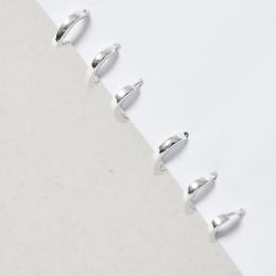 Trio argolas click gota 9, 12 e 13mm