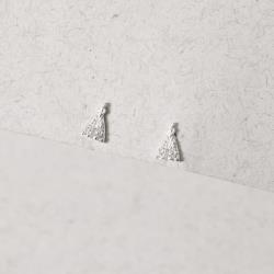 Brinco infantil Nsa. Sra. Aparecida cravejada 7mm tarraxa baby