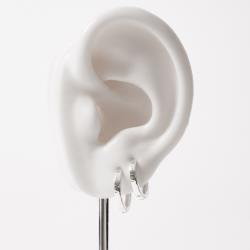 Dupla argolas click 11 e 13mm fio quadrado