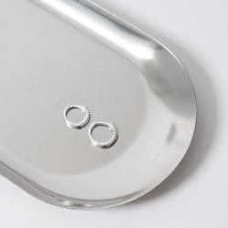 Dupla argolas click cravejadas 11 e 12mm