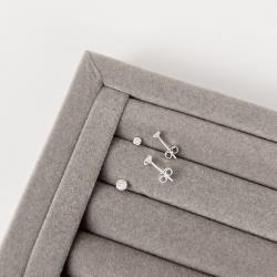 Dupla zircônias redondas 3 e 4mm 