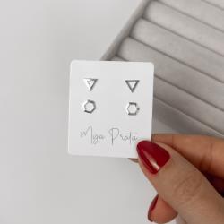 Dupla triângulo invertido e hexágono vazados 6mm