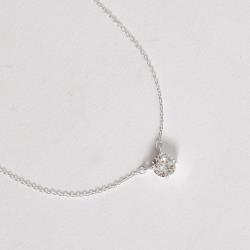 Colar entremeio zircônia redonda 7mm corrente cadeado 40+5cm