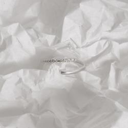 Anel fio liso e cravejado regulável P